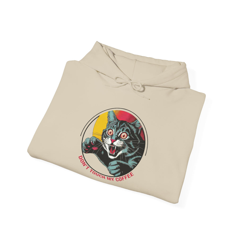 Cat Lover Hoodie — "Don't Touch My Cat" Vintage Graphic Pullover