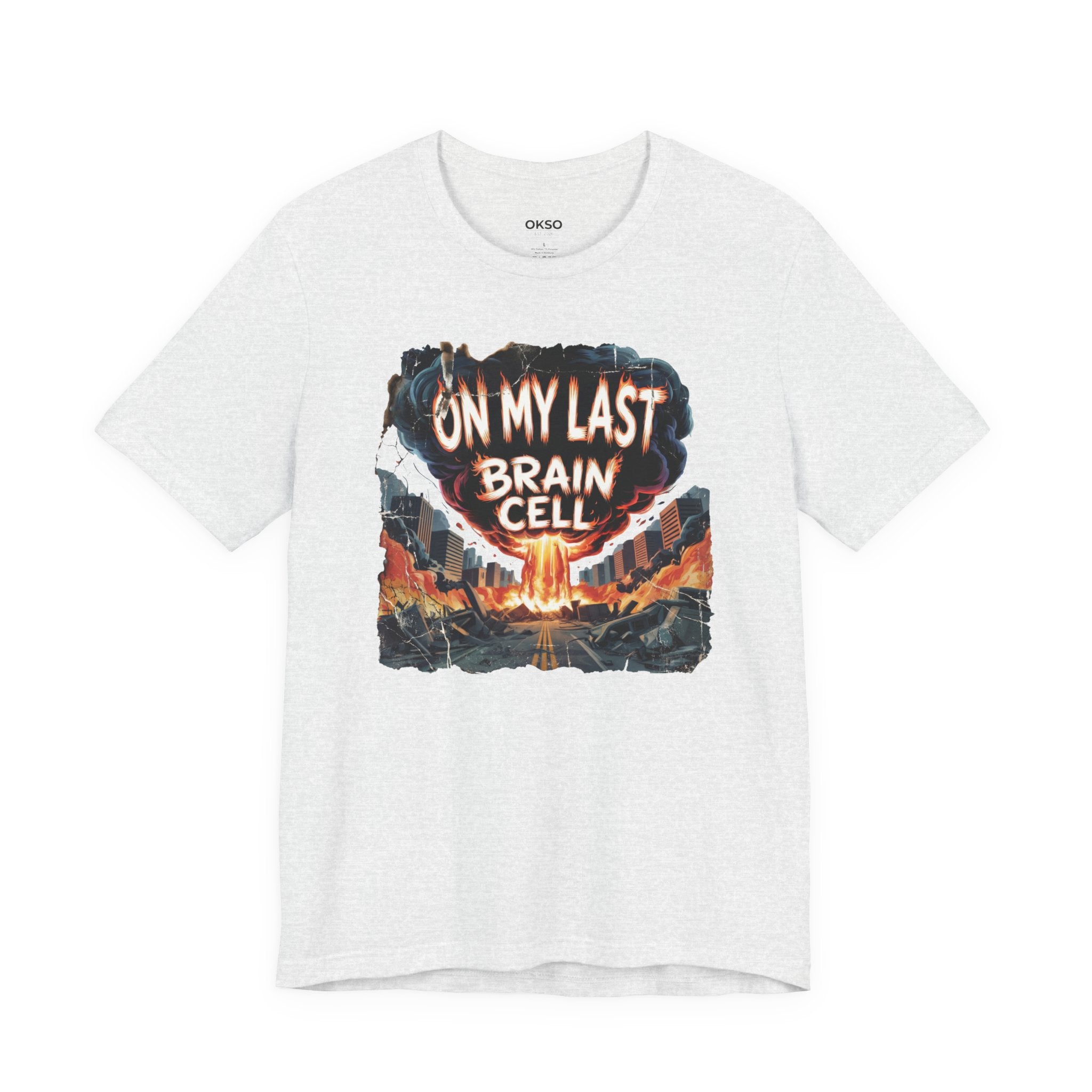 On My Last Brain Cell Tee — Retro Apocalypse Graphic T‑Shirt