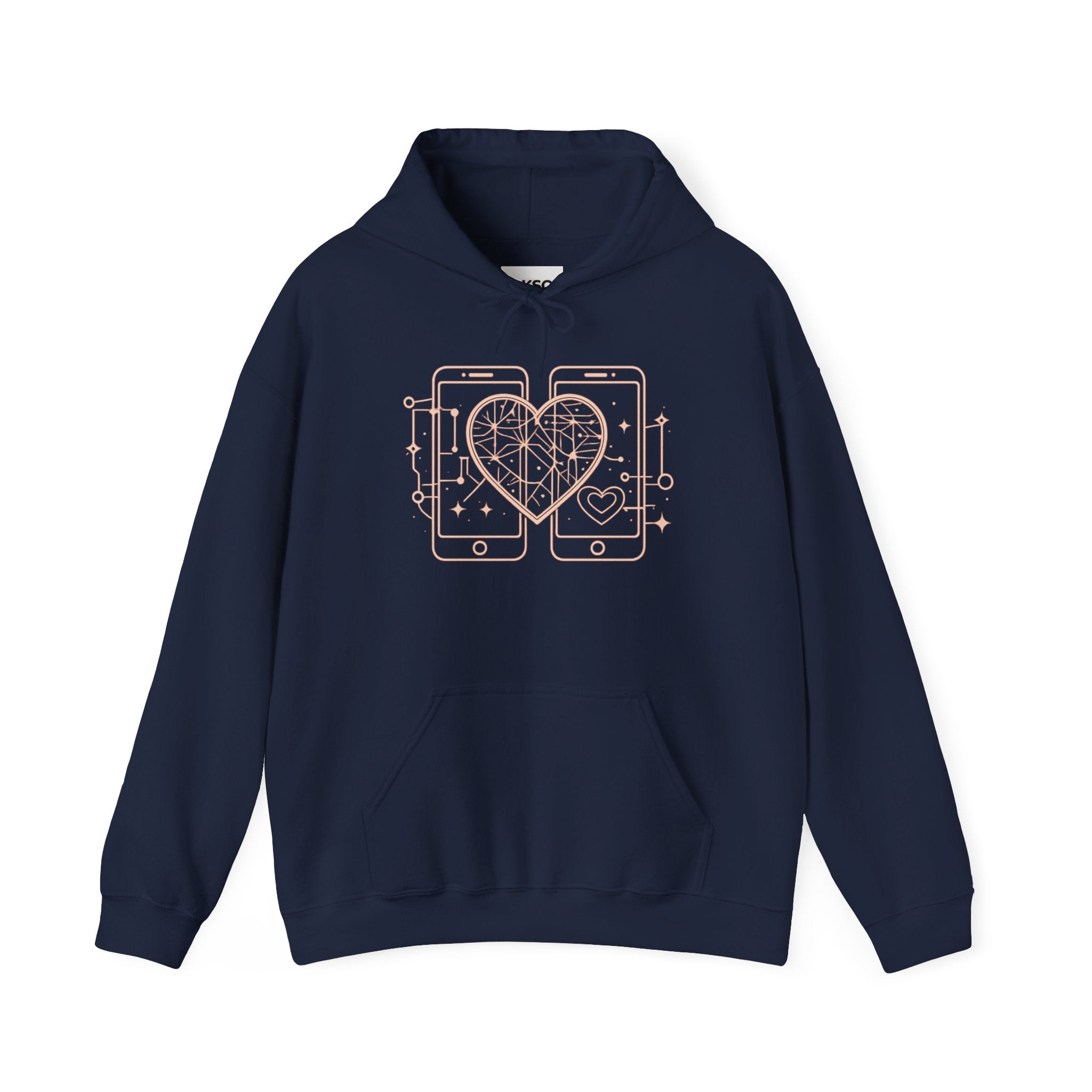 Smartphone Heart Hoodie – Matching Tech Love Pullover