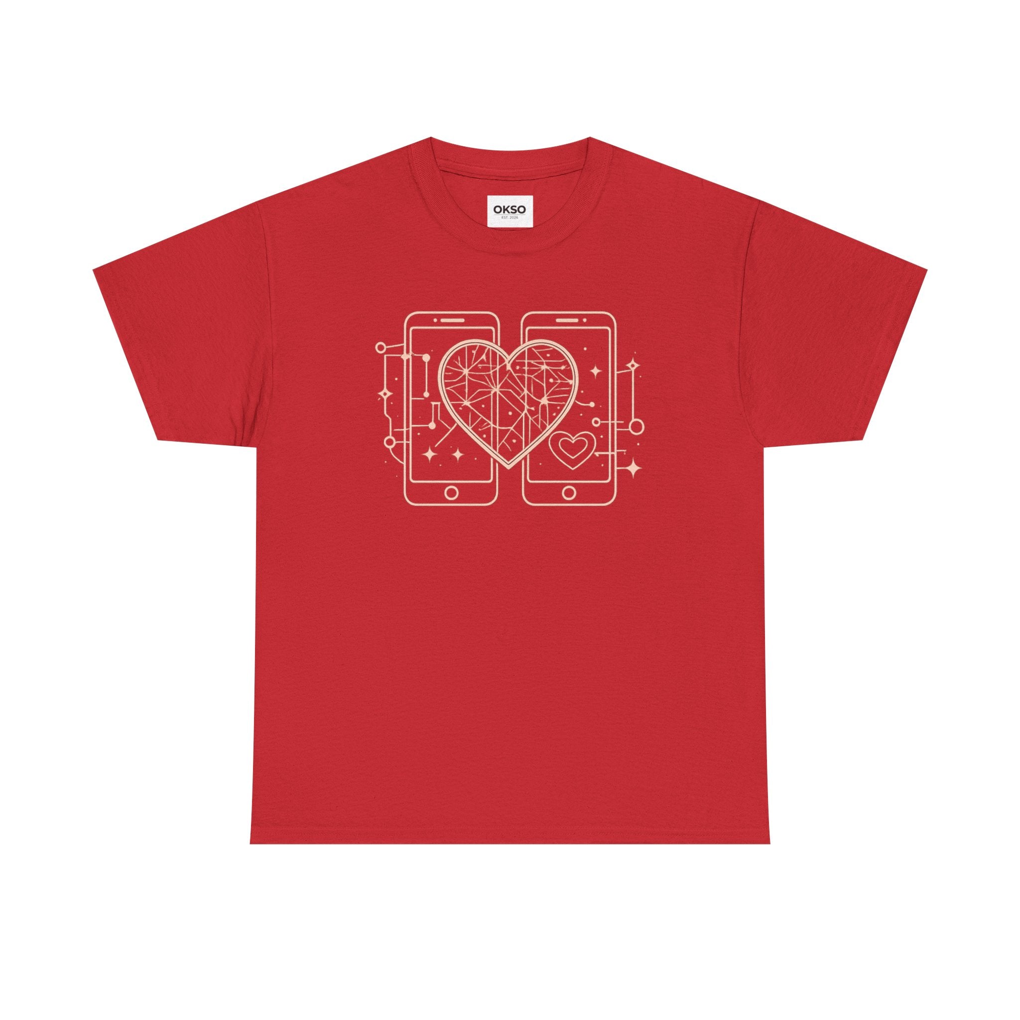 Tech Love T‑Shirt — Heartphone Graphic Tee (Valentine’s Day Gift)