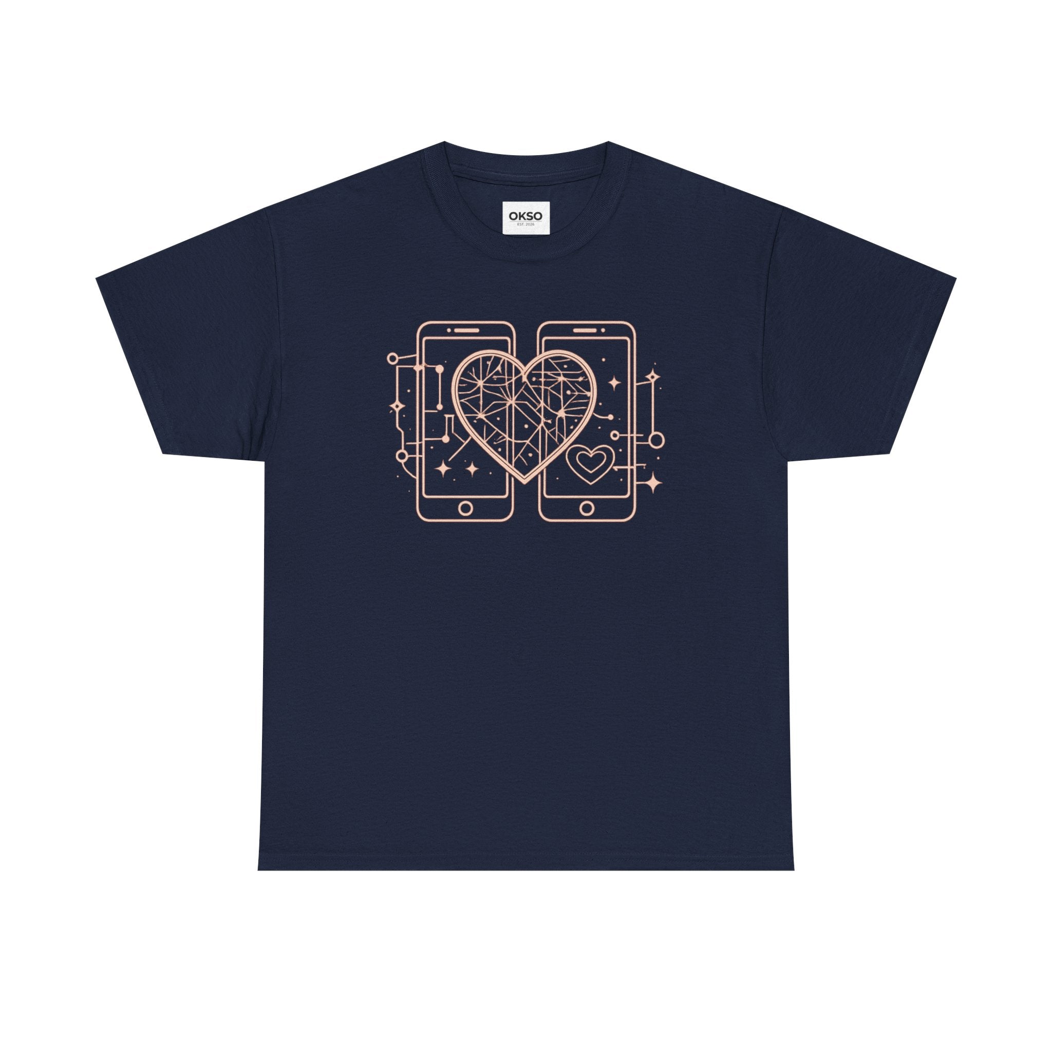 Tech Love T‑Shirt — Heartphone Graphic Tee (Valentine’s Day Gift)
