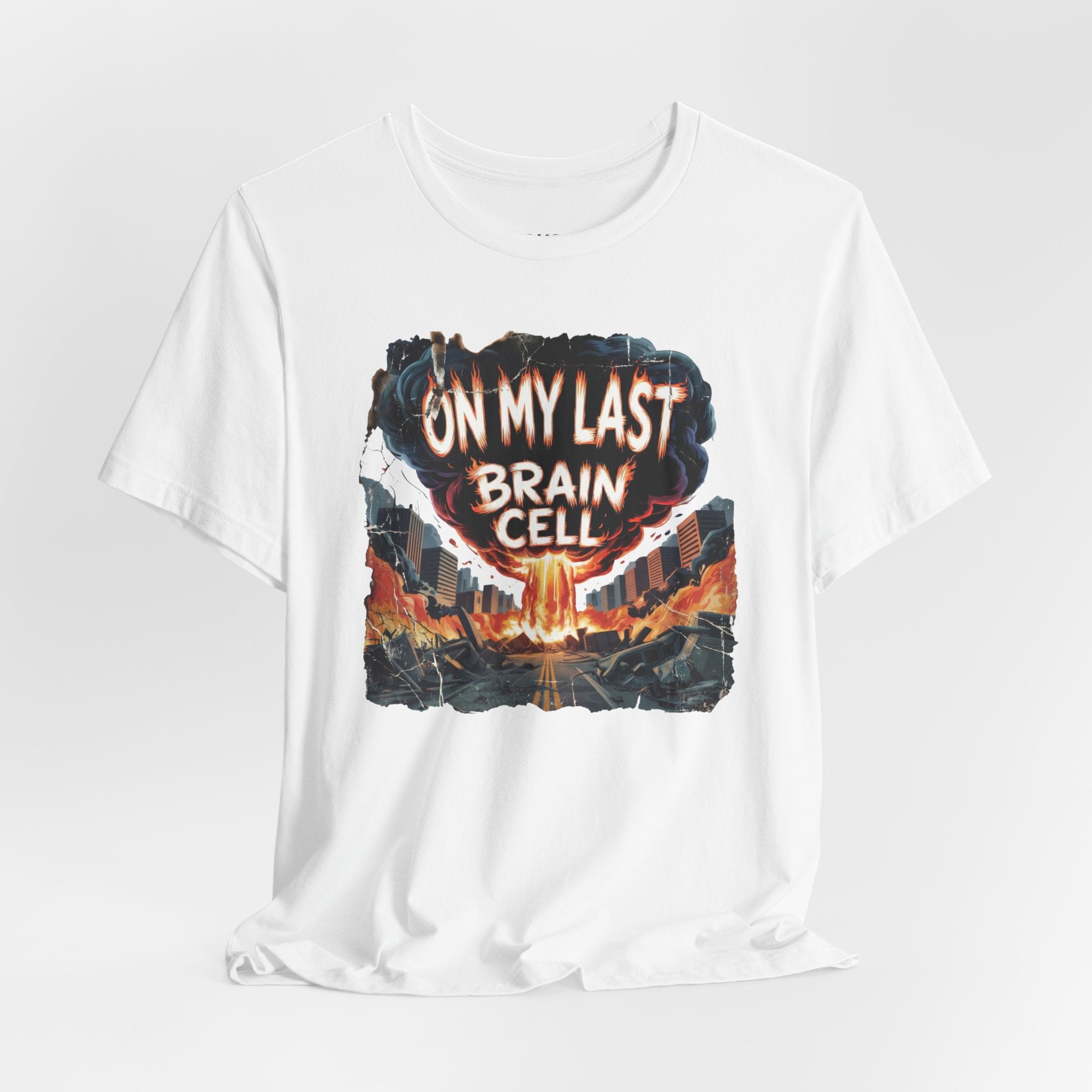 On My Last Brain Cell Tee — Retro Apocalypse Graphic T‑Shirt