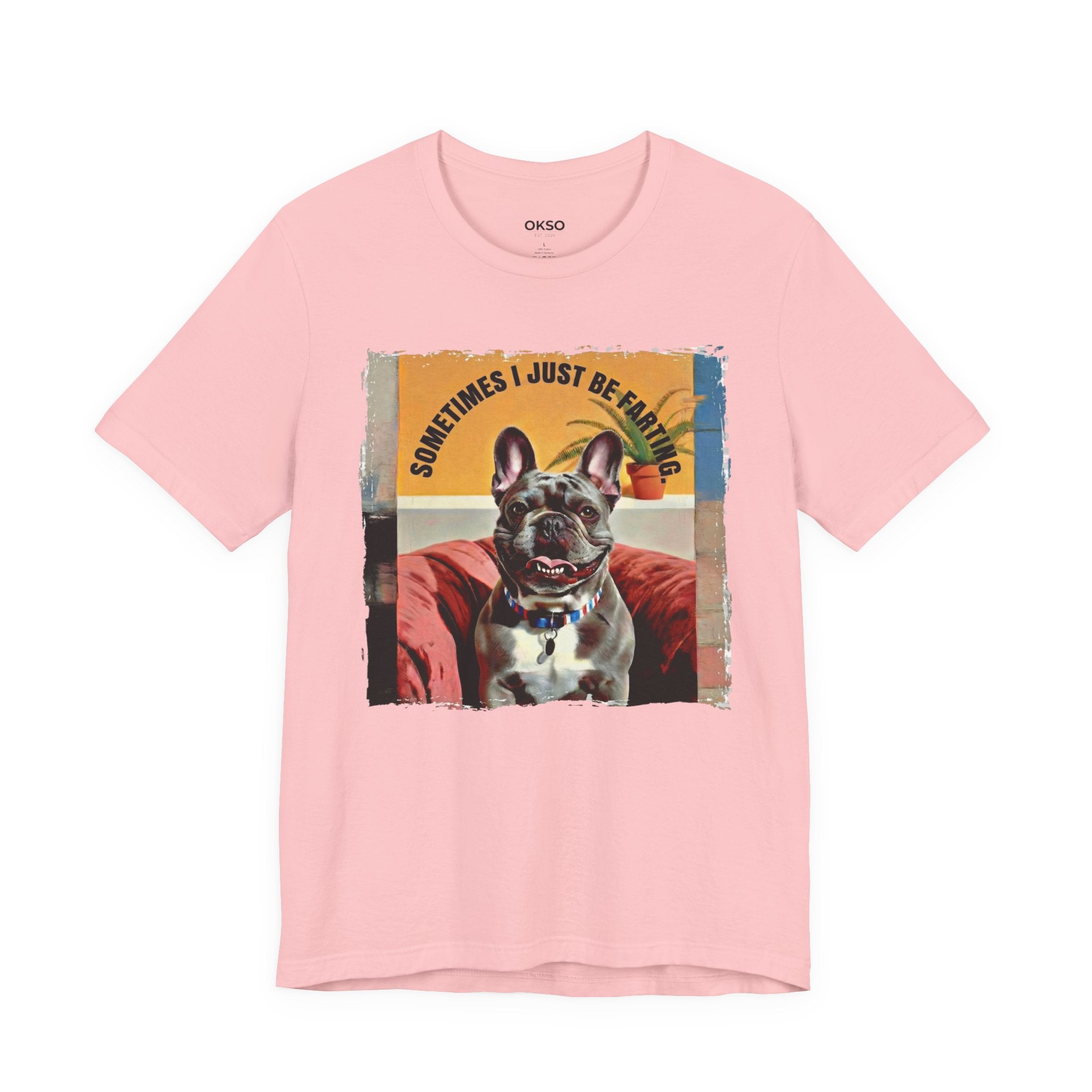 French Bulldog Tee — "Sometimes I Just Be Farting" Cute Pet Graphic T-Shirt