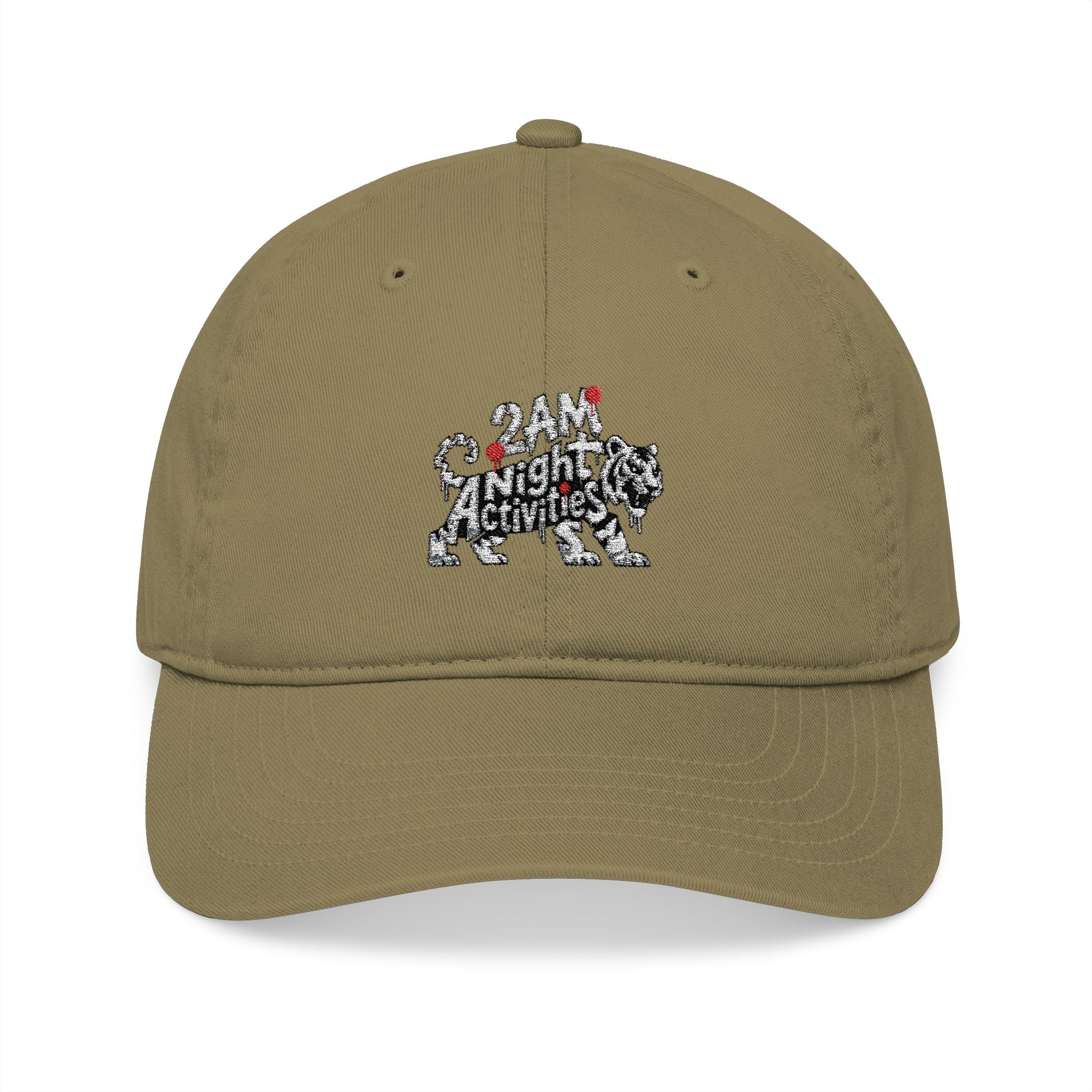 Embroidered 2am Night Activities Tiger Design Baseball Cap — Eco-Friendly Nature Hat