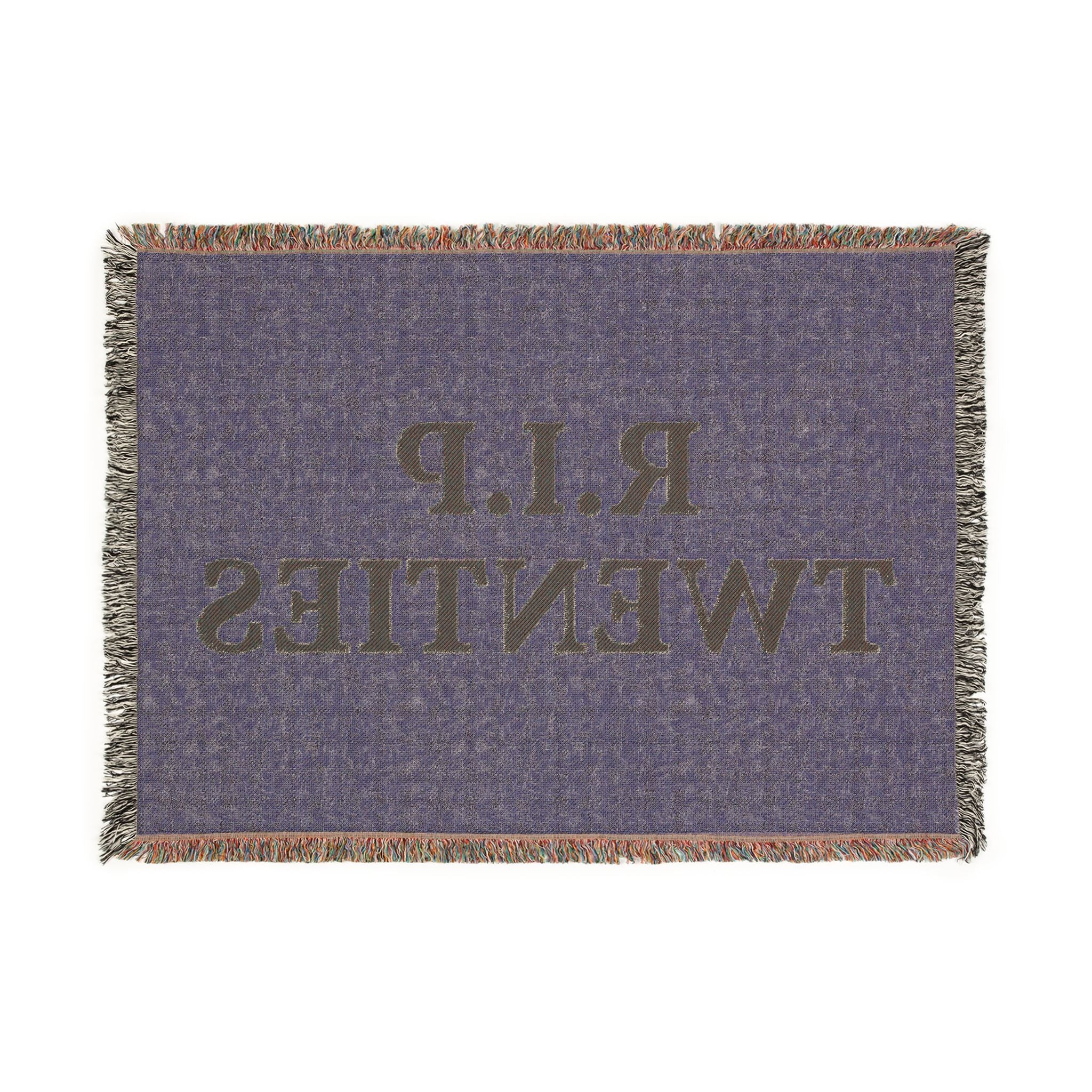 R.I.P. Twenties Woven Blanket — Nostalgic Retro Throw for New Adults