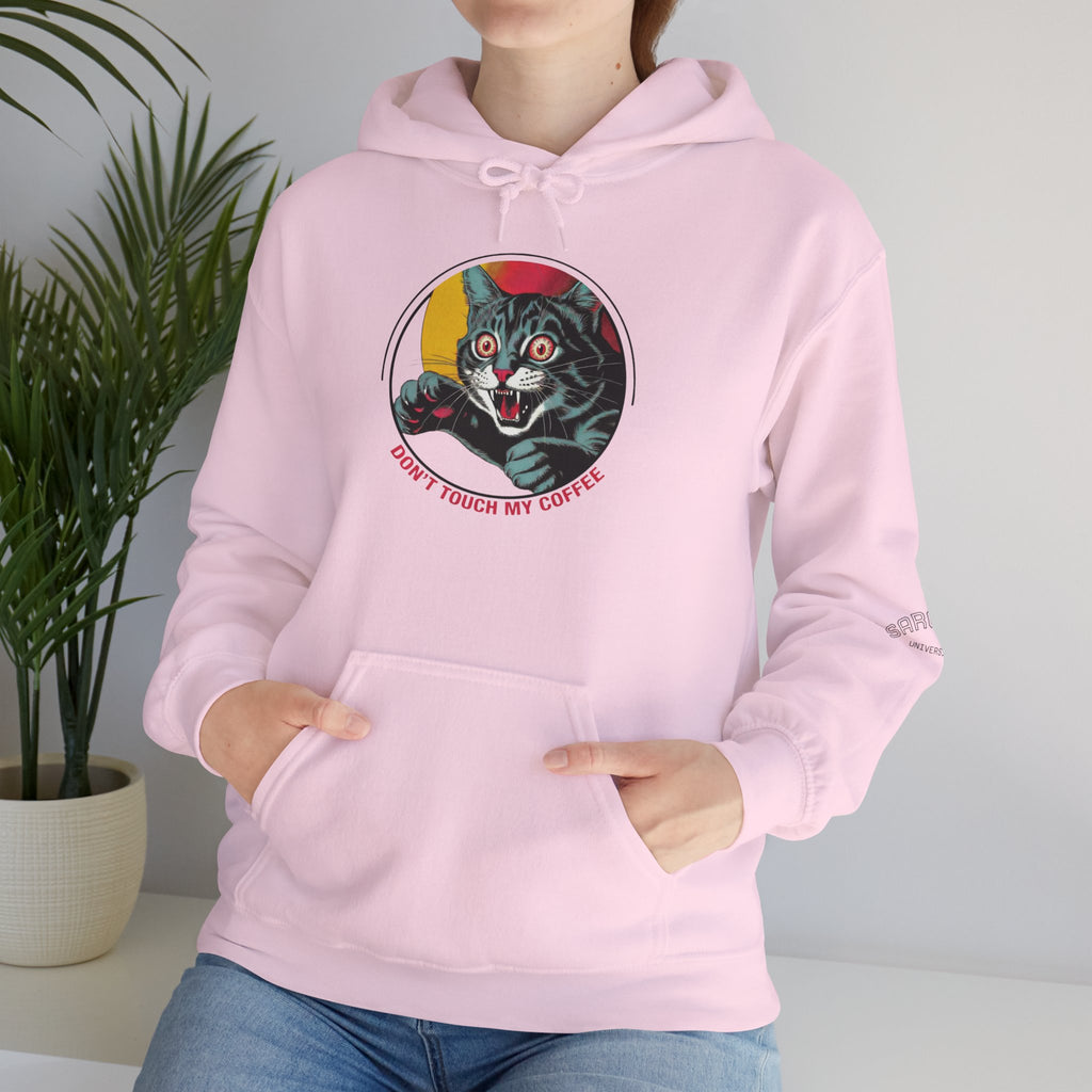 Cat Lover Hoodie — "Don't Touch My Cat" Vintage Graphic Pullover