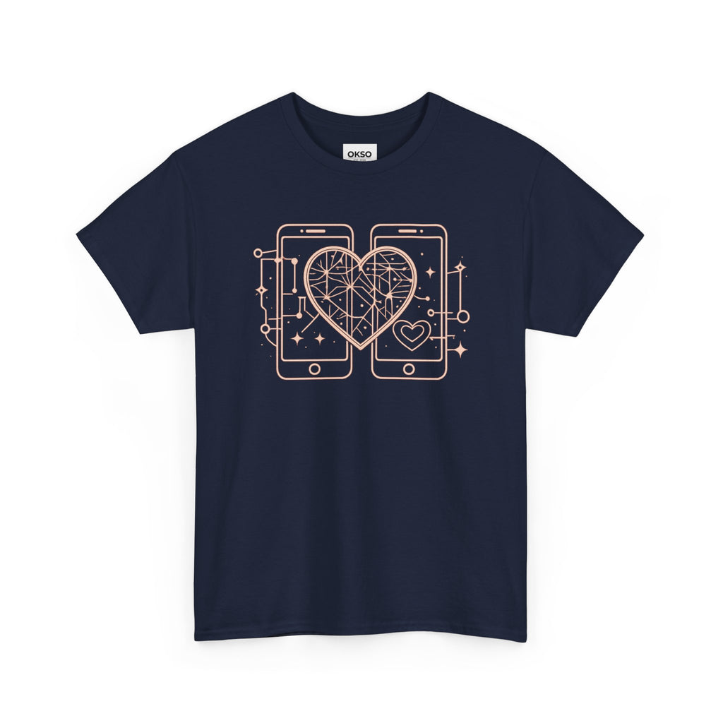 Tech Love T‑Shirt — Heartphone Graphic Tee (Valentine’s Day Gift)