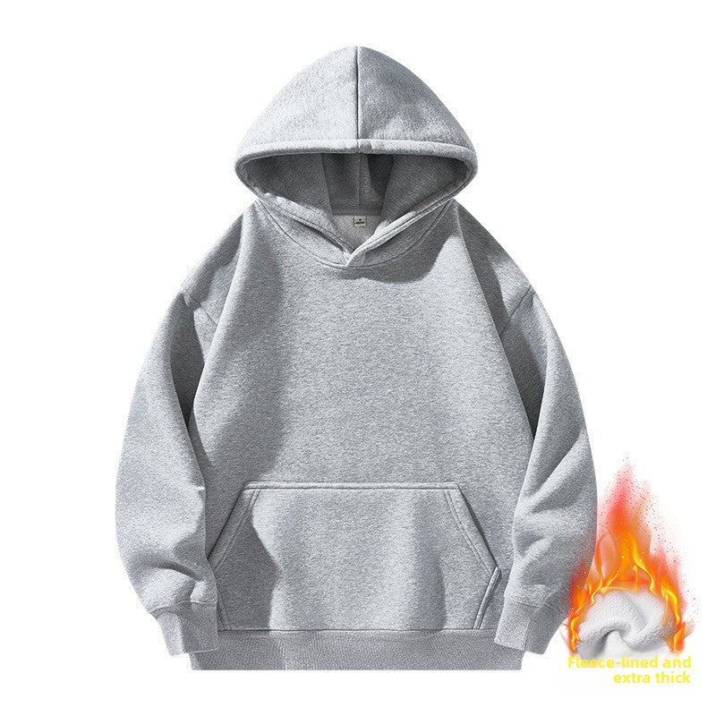 Heavyweight Fleece Lined Hooded Sweatshirt for Men and Women