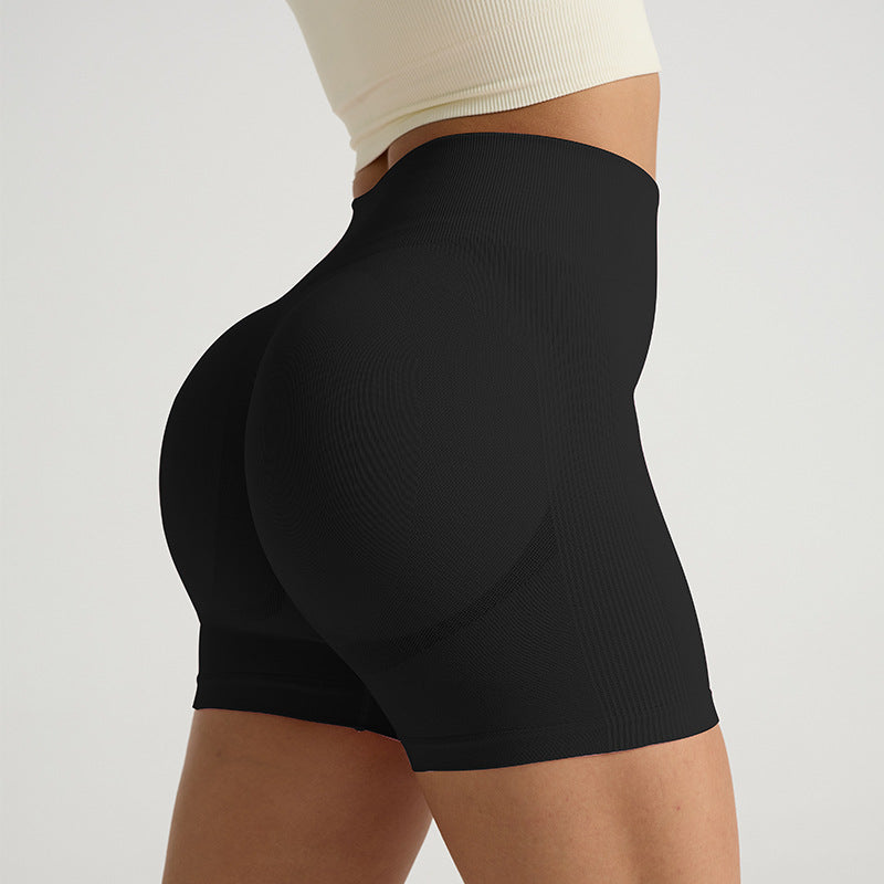 High-Waist Yoga Shorts Tummy Control Fitness Wear